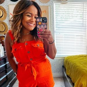 URBAN OUTFITTERS UTILITY ROMPER